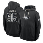 KC.Chiefs #95 Chris Jones Player 2026 Black Logo Pullover Hoodies Limited Game Stitched Jerseys