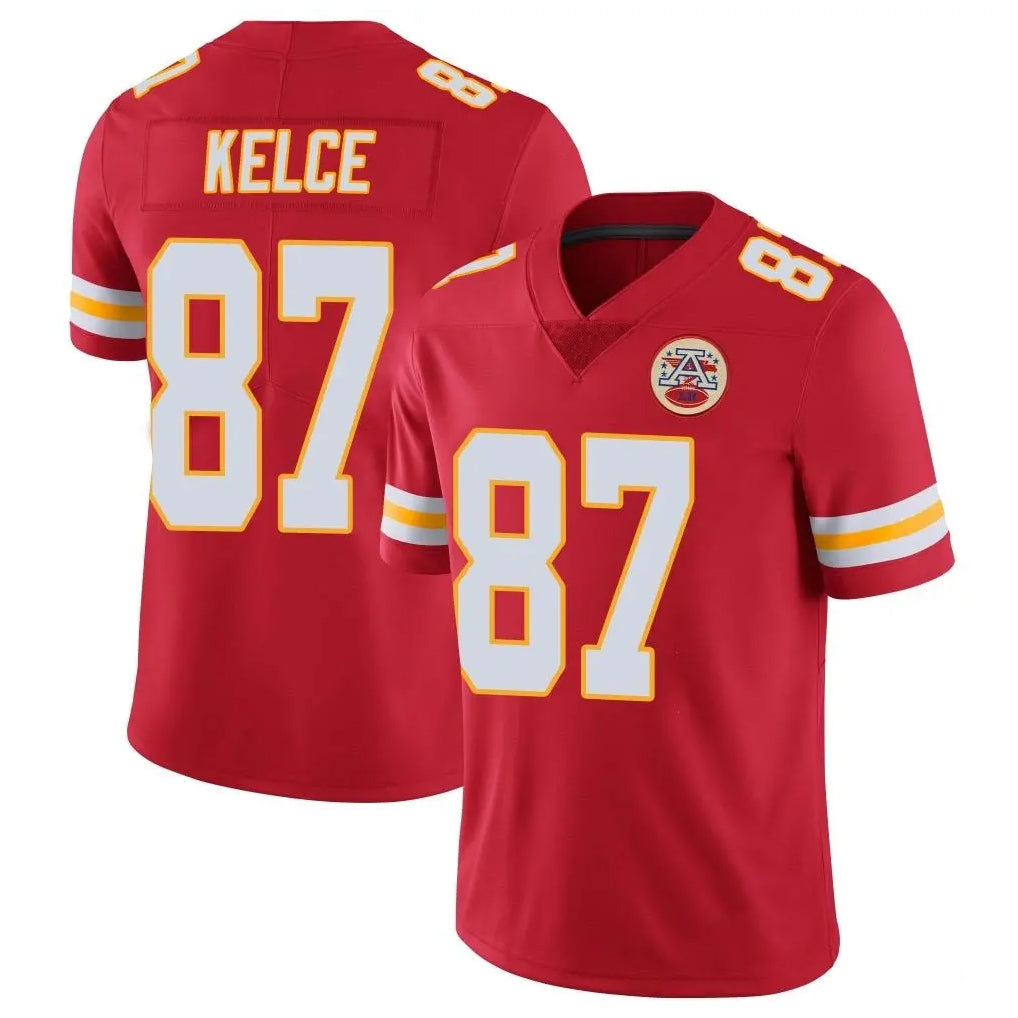 KC.Chiefs #87 Travis Kelce Player Red Limited Vapor Untouchable Home Game Gdoa Stitched Jerseys