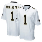 NO.Saints #1 Kool-Aid McKinstry Player White Home Game Gdoa Stitched Jerseys