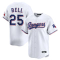 T.Rangers #25 Buddy Bell Player White Home Limited Fdoa Stitched Jerseys