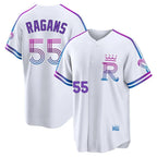 KC.Royals #55 Cole Ragans Player White 2026 City Connect Limited Home Gdoa Stitched Jerseys