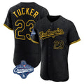 LA.Dodgers #23 Kyle Tucker Player Black World Series Meet Snake Skin City Limited Elite Home Fdoa Stitched Jerseys
