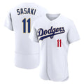 LA.Dodgers #11 Roki Sasaki Player Gold White 2026 Collection Stadium Limited Elite Fdoa Stitched Jerseys