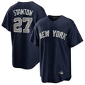 NY.Yankees #27 Giancarlo Stanton Player Navy Replica Game Fdoa Stitched Jerseys