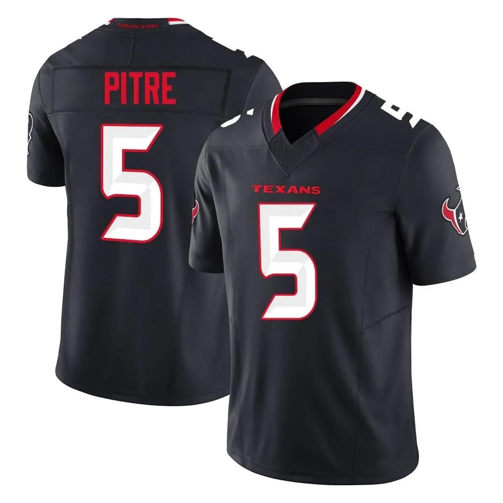 H.Texans #5 Jalen Pitre Player Navy Limited Alternate Vapor F.U.S.E. Home Game Stitched Jerseys