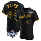 LA.Dodgers #44 Andy Pages Player Black World Series Snake Skin City Limited Elite Home Fdoa Stitched Jerseys