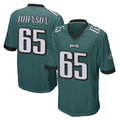 P.Eagles #65 Lane Johnson Player Team Color Green Home Game Gdoa Stitched Jerseys