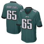 P.Eagles #65 Lane Johnson Player Team Color Green Home Game Gdoa Stitched Jerseys