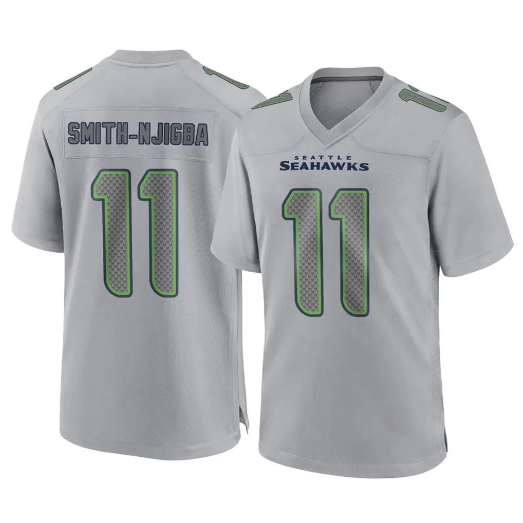 S.Seahawks #11 Jaxon Smith-Njigba Player Gray Atmosphere Fashion Home Game Gdoa Stitched Jerseys