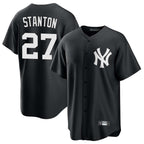 NY.Yankees #27 Giancarlo Stanton Player Black Game Fdoa Stitched Jerseys