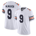 C.Bears #9 Jim McMahon Player White Classic Vapor Limited Home Game Gdoa Stitched Jerseys
