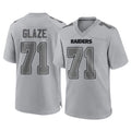 LV.Raiders #71 DJ Glaze Player Gray Atmosphere Fashion Limited Game Gdoa Stitched Jerseys