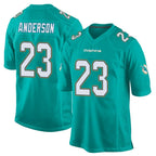 M.Dolphins #23 Zayne Anderson Player Aqua Team Color Home Game Gdoa Stitched Jerseys