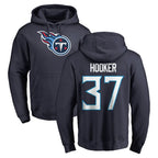 T.Titans #37 Amani Hooker Player Navy Logo Pullover Hoodies Home Game Gdoa Stitched Jerseys