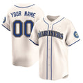 Custom S.Mariners Cream Limited Home Game Any Name & Number Gdoa Stitched Jerseys