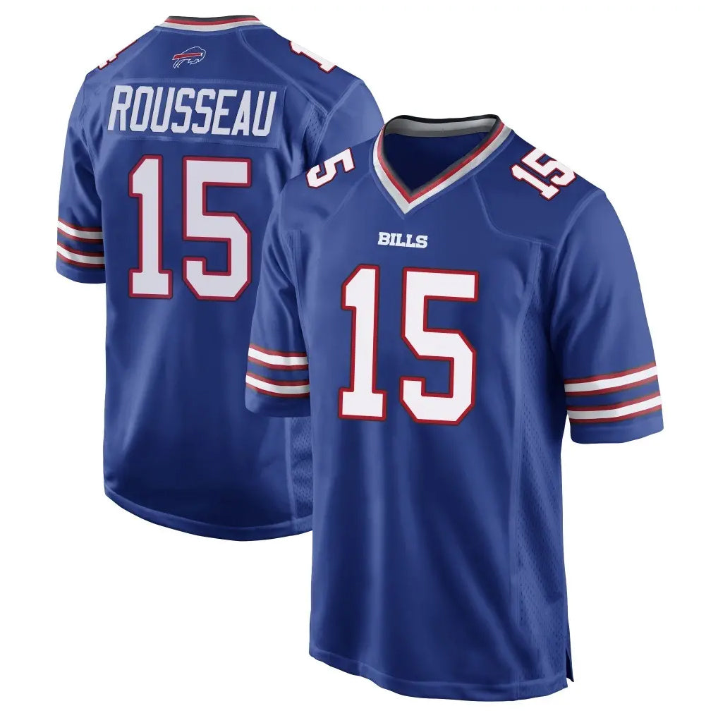 B.Bills #15 Greg Rousseau Player Royal Home Game Gdoa Stitched Jerseys