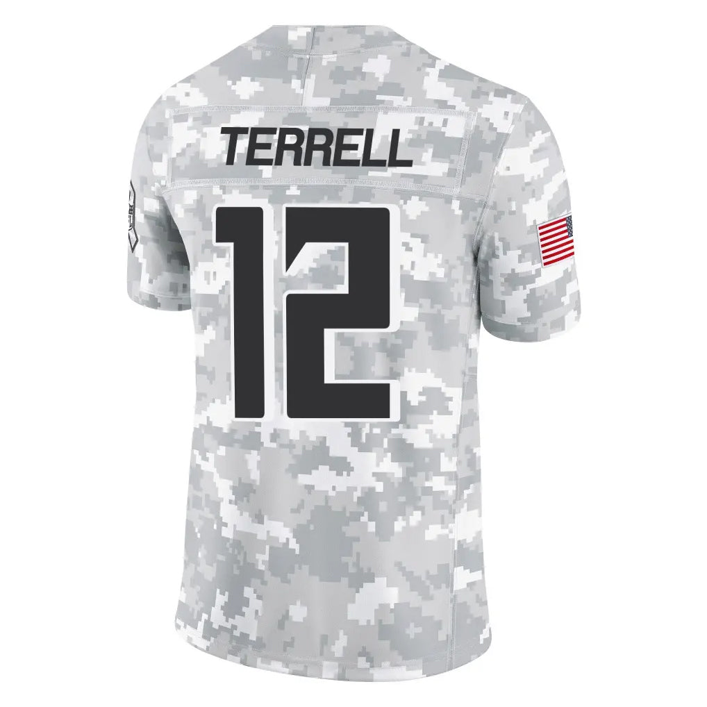 A.Falcons #12 Avieon Terrell Player Arctic Camo Salute to Service Limited Gdoa Stitched Jerseys