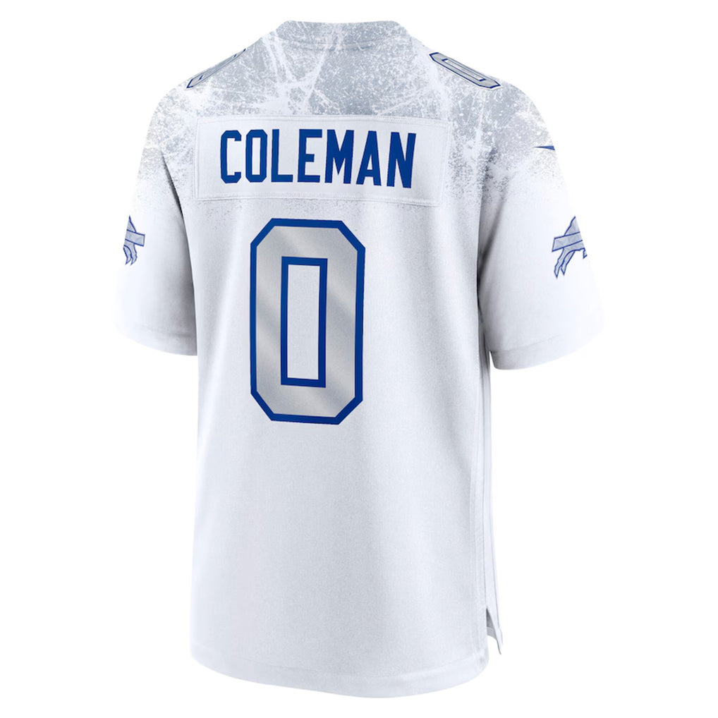B.Bills #0 Keon Coleman Player White Rivalries Collection Game Gdoa Stitched Jerseys
