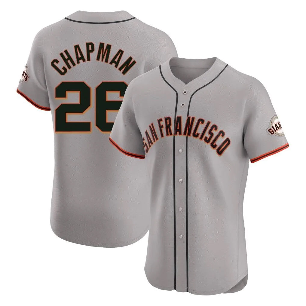SF.Giants #26 Matt Chapman Player Gray Home Limited Elite Fdoa Stitched Jerseys