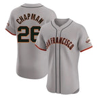 SF.Giants #26 Matt Chapman Player Gray Home Limited Elite Fdoa Stitched Jerseys