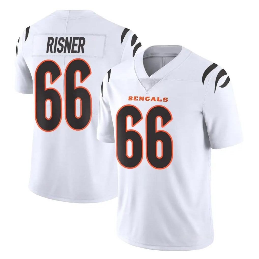 C.Bengals #66 Dalton Risner Player White Vapor Untouchable Limited Home Game Gdoa Stitched Jerseys