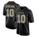 NO.Saints #10 Daniel Carlson Player Black Carbon Fashion Home Game Gdoa Stitched Jerseys