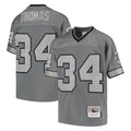 B.Bills #34 Thurman Thomas Player Gray Throwback Replica Gdoa Stitched Jerseys