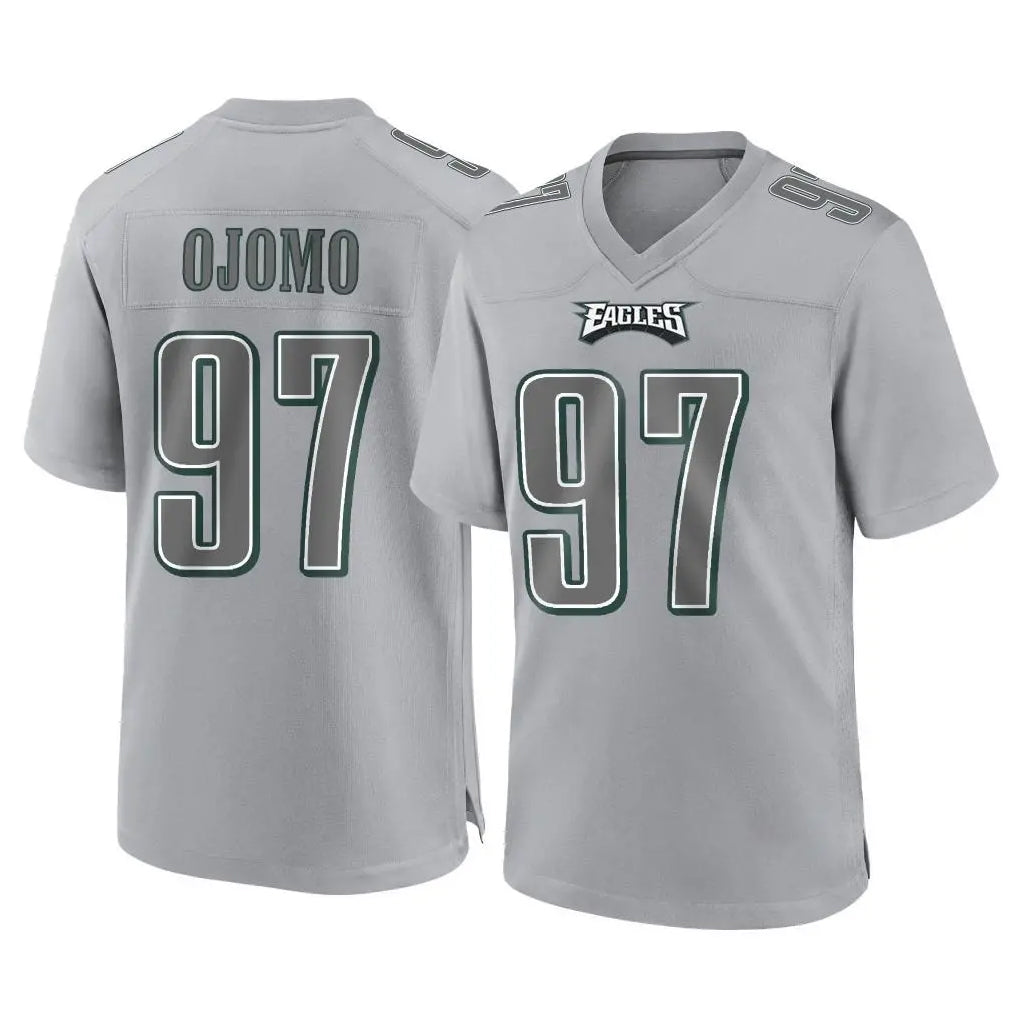 P.Eagles #97 Moro Ojomo Player Gray Atmosphere Fashion Home Game Gdoa Stitched Jerseys