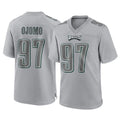 P.Eagles #97 Moro Ojomo Player Gray Atmosphere Fashion Home Game Gdoa Stitched Jerseys