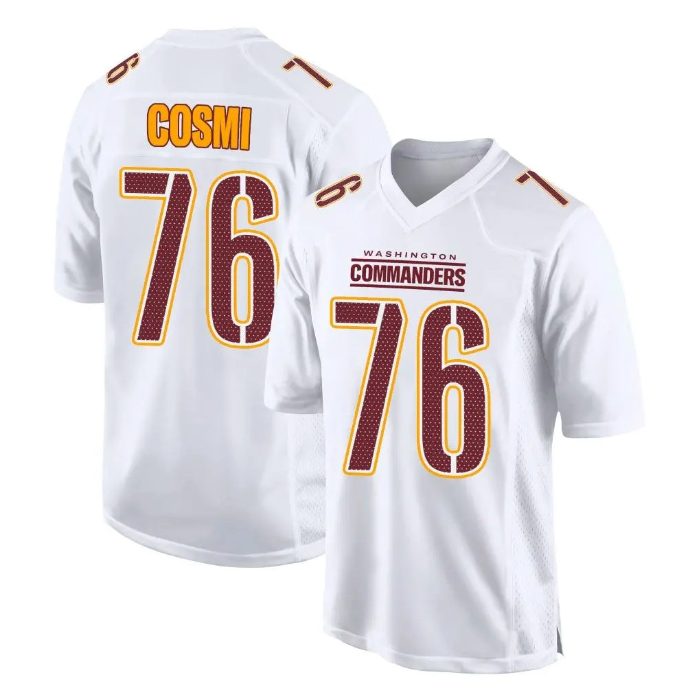 W.Commanders #76 Sam Cosmi Player White Tundra Fashion Home Game Gdoa Stitched Jerseys