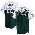 C.Rockies #22 Mickey Moniak Player Green City Connect Home Game Gdoa Stitched Jerseys