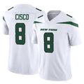 NY.Jets #8 Andre Cisco Player White Limited Vapor F.U.S.E. Home Game Gdoa Stitched Jerseys