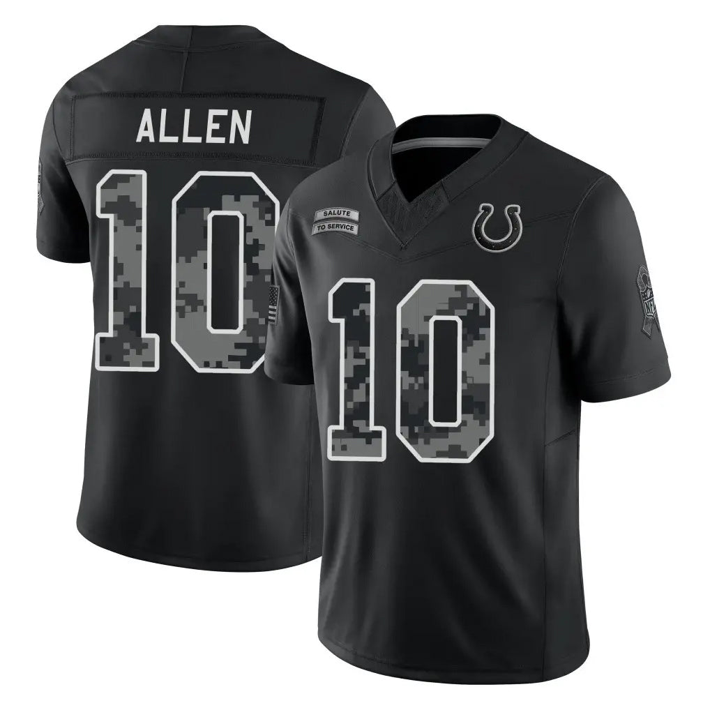 IN.Colts #10 Keenan Allen Player Black Limited 2026 Salute to Service Home Game Gdoa Stitched Jerseys