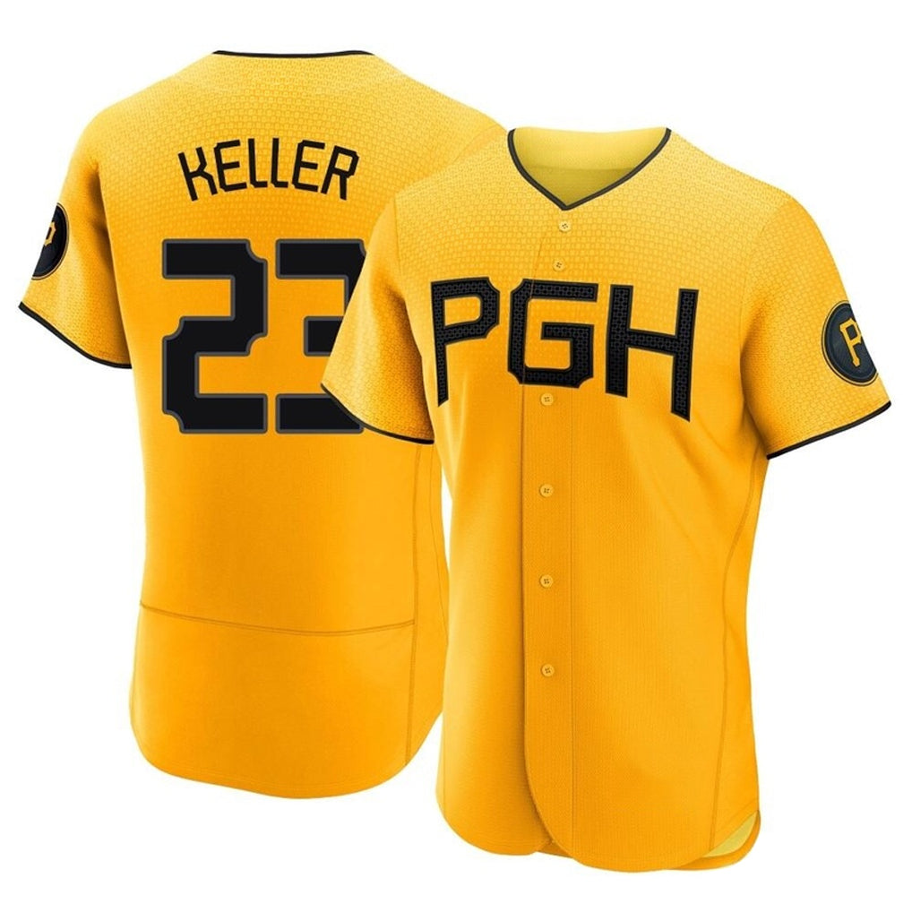 P.Pirates #23 Mitch Keller Player Gold City Connect Home Limited Elite Fdoa Stitched Jerseys