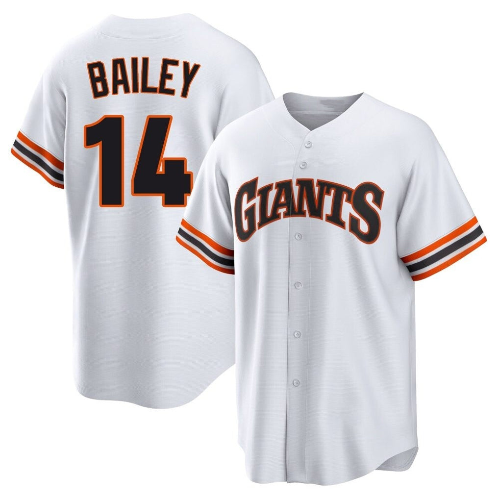 SF.Giants #14 Patrick Bailey Player White Home Game Fdoa Stitched Jerseys