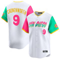 S.Diego Padres #9 Jake Cronenworth Player White City Connect Home Limited Fdoa Stitched Jerseys