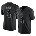 B.Bills #4 James Cook III Player Black RFLCTV Limited Gdoa Stitched Jerseys