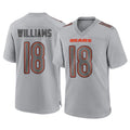C.Bears #18 Caleb Williams Player Gray Atmosphere Fashion Game Gdoa Stitched Jerseys