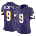 M.Vikings #9 J.J. McCarthy Player Purple Limited Classic Vapor F.U.S.E. Home Game Gdoa Stitched Jerseys