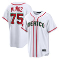 S.Mariners #75 Andres Munoz Player White 2026 World Classic Home Limited Fdoa Stitched Jerseys