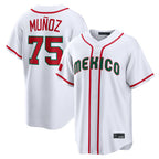 S.Mariners #75 Andres Munoz Player White 2026 World Classic Home Limited Fdoa Stitched Jerseys