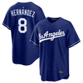 LA.Dodgers #8 Enrique Hern¨¢ndez Player Royal Game Fdoa Stitched Jerseys