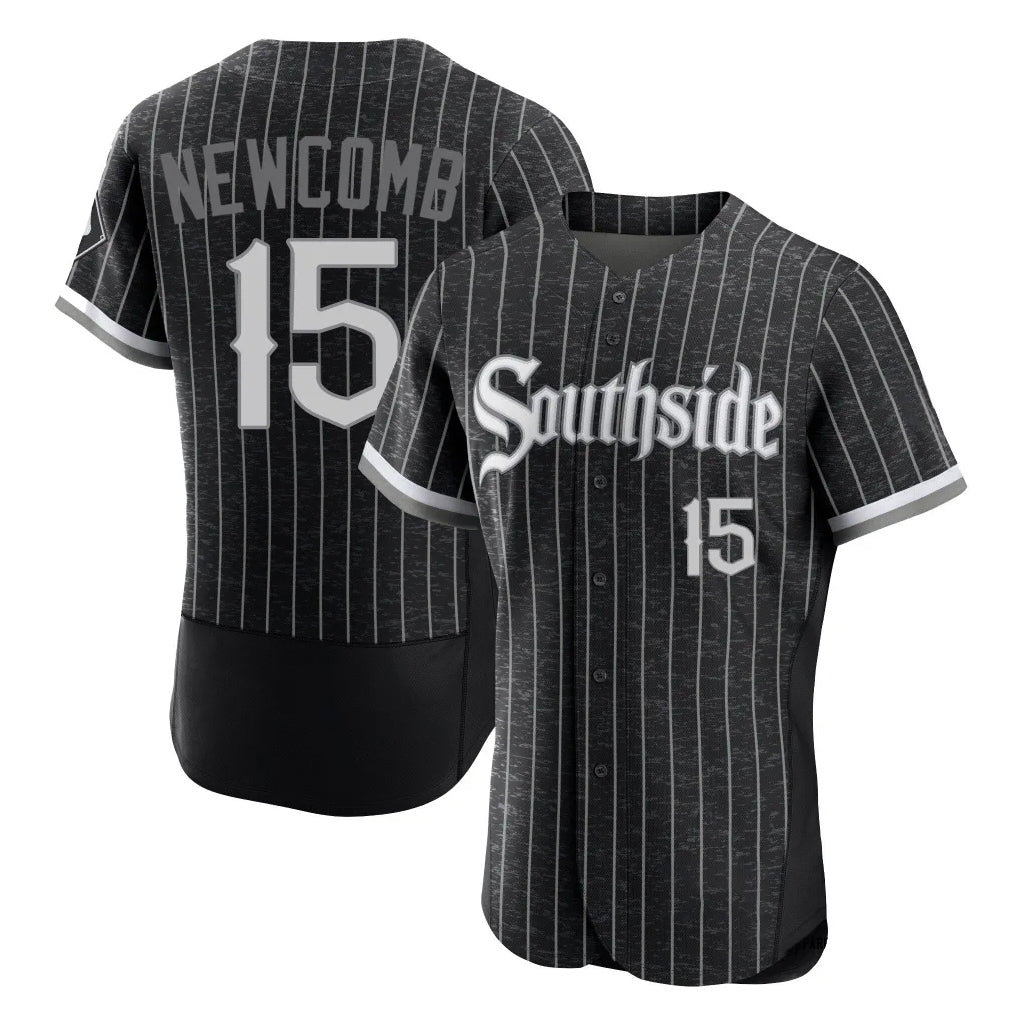 C.White Sox #15 Sean Newcomb Player Black City Connect Limited Elite Home Gdoa Stitched Jerseys