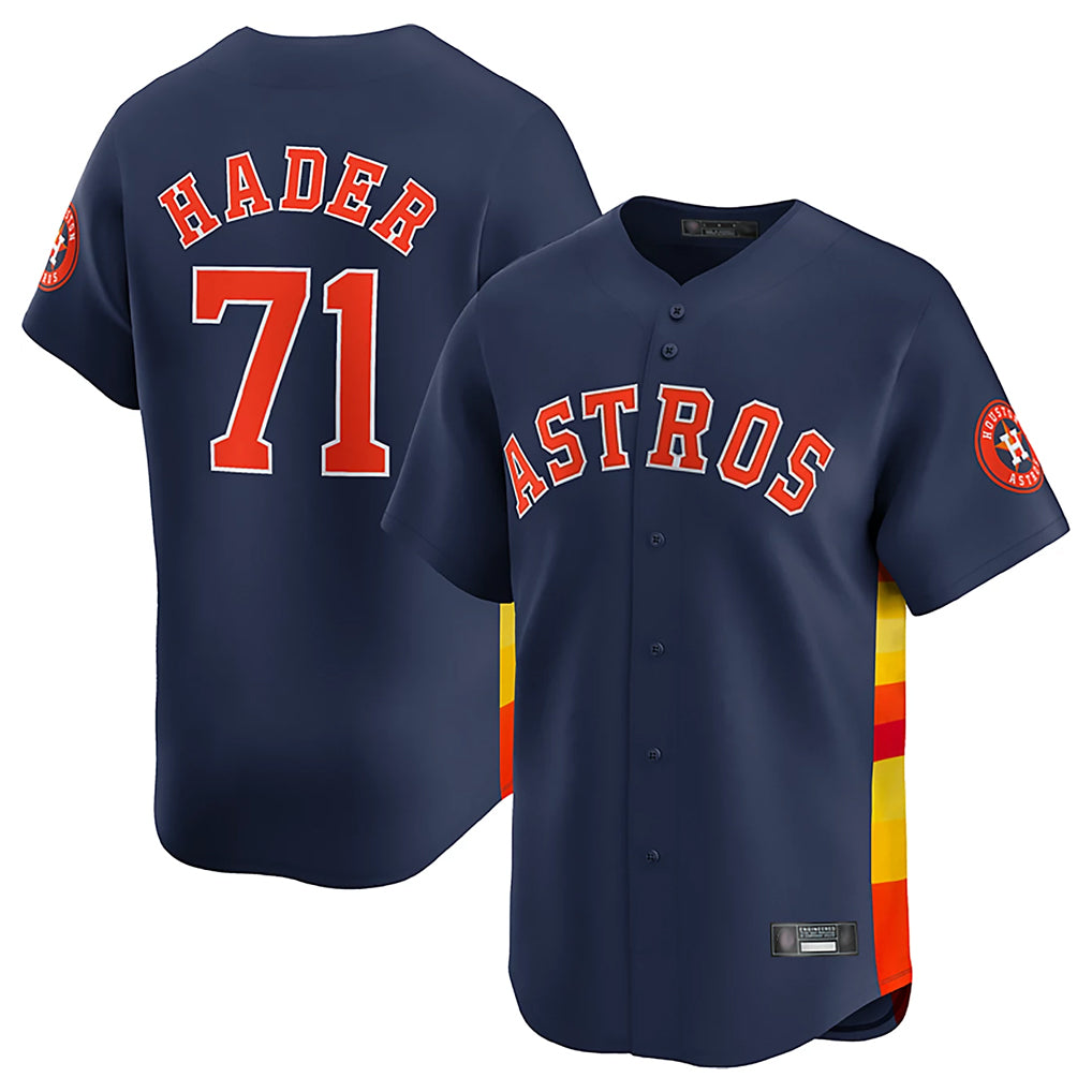 H.Astros #71 Josh Hader Player Navy Limited Home Gdoa Stitched Jerseys