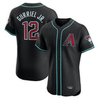 A.Diamondbacks #12 Lourdes Gurriel Jr Player Black Limited Elite Home Game Gdoa Stitched Jerseys