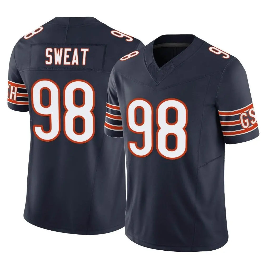 C.Bears #98 Montez Sweat Player Navy Vapor F.U.S.E. Limited Home Game Gdoa Stitched Jerseys