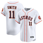 H.Astros #11 Cam Smith Player White Home Limited Gdoa Stitched Jerseys