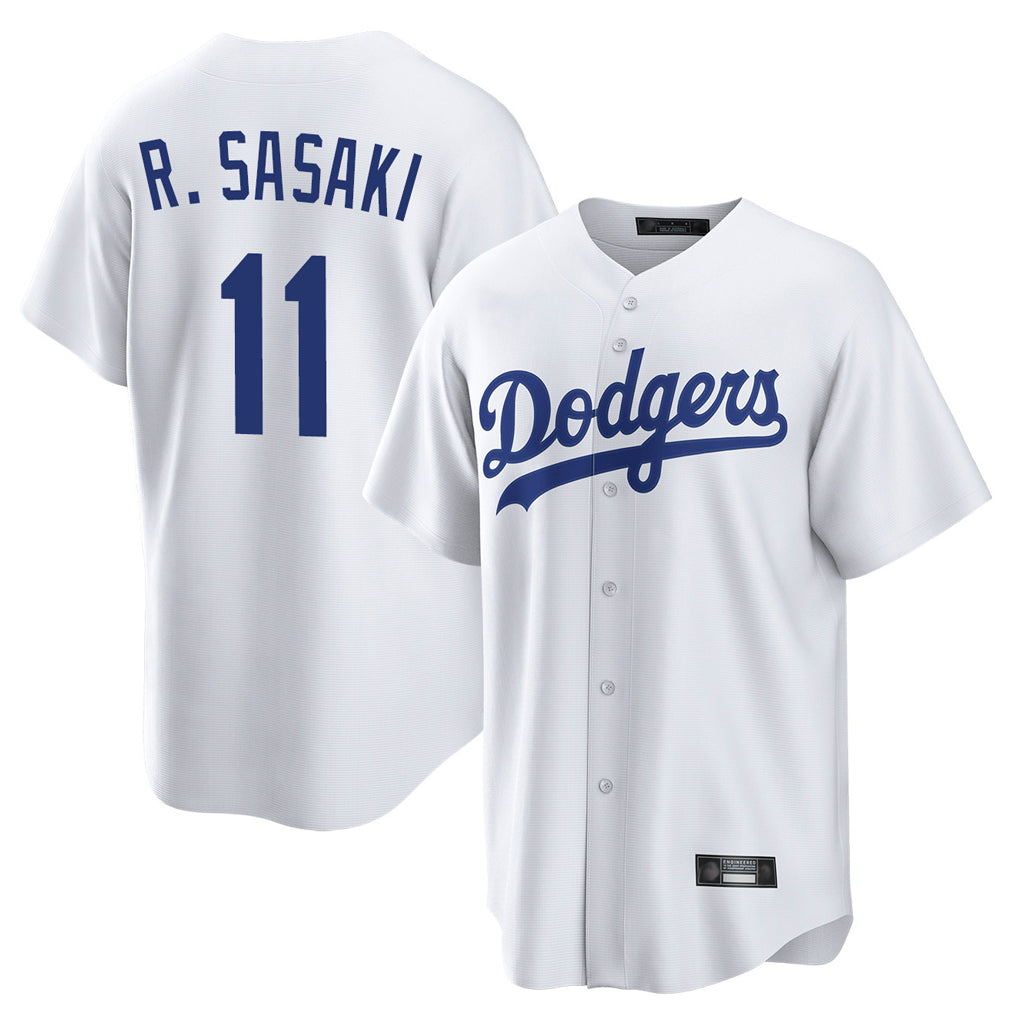 LA.Dodgers #11 Roki Sasaki Player White Game Home Fdoa Stitched Jerseys