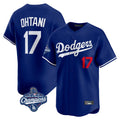 LA.Dodgers #17 Shohei Ohtani Player Royal World Series Meet Limited Home Fdoa Stitched Jerseys