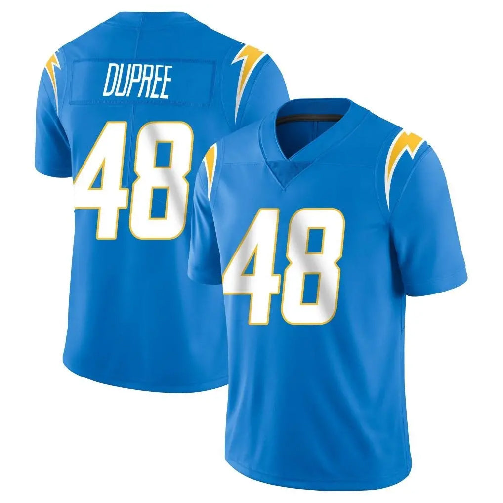 LA.Chargers #48 Bud Dupree Player Blue Limited Vapor Untouchable Home Game Gdoa Stitched Jerseys